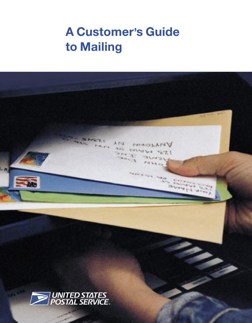 Redesigned operations manual pullout, part of a series of three publications that allowed for improved stakeholder usability of USPS services.